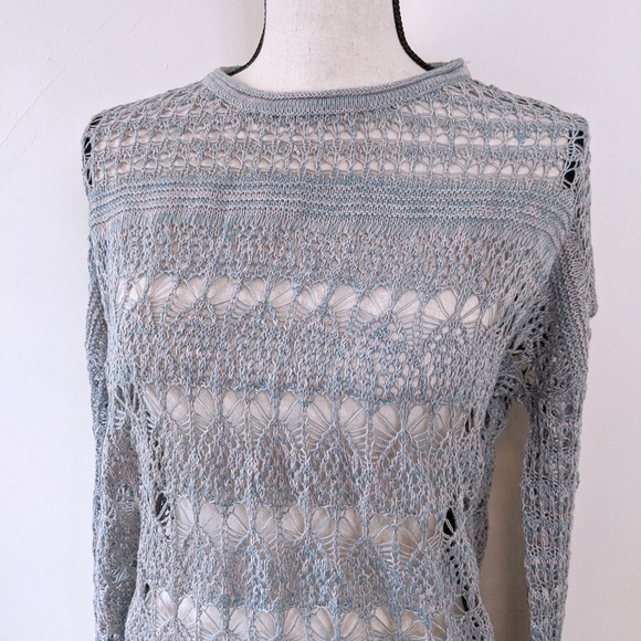 NWT 100% Cotton Sage Knit Sweater - Picture 3 of 7
